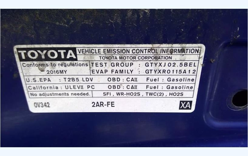 Passenger Side Front Door Electric Windows Fits 2015-2017 Toyota Camry 2.5L