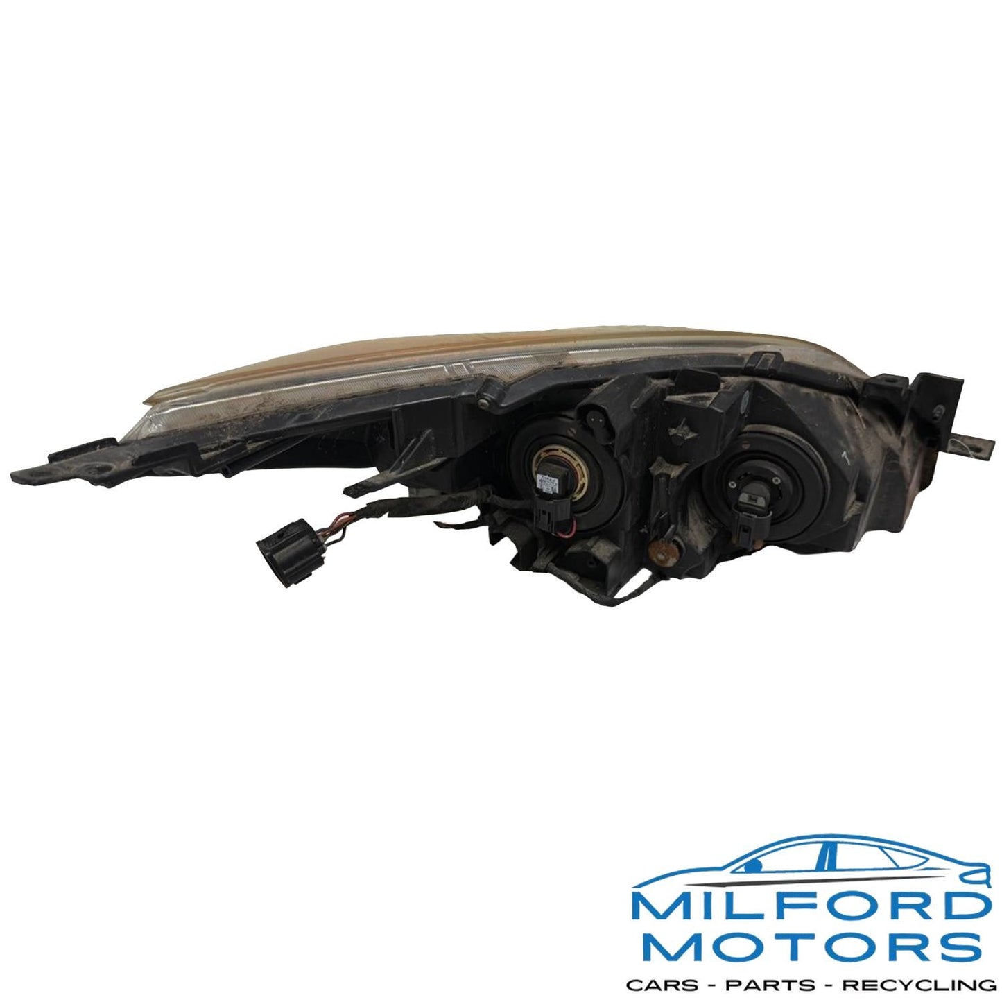 Driver Left Headlight Lamp Halogen Chrome Bezel Fits 2010-2013 Mazda 3 2.0L