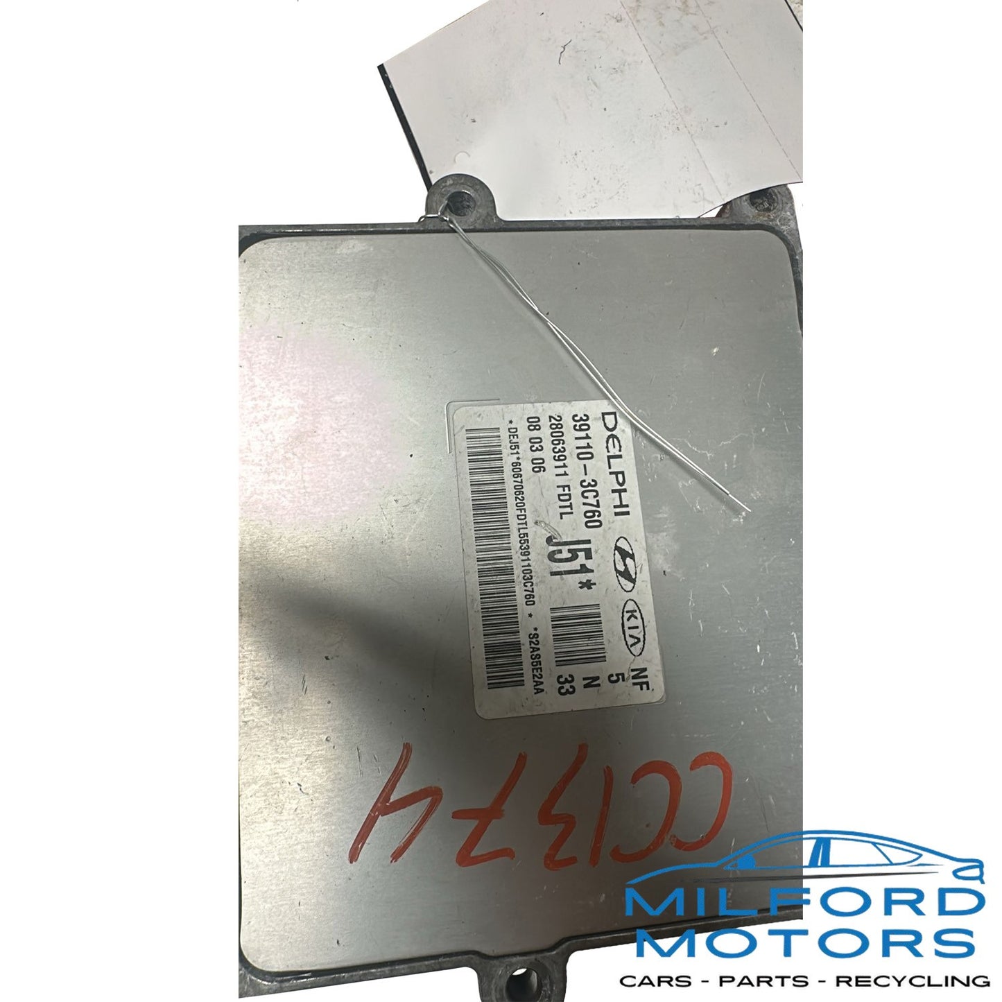 Electronic Control Module Engine/Motor Fits 06-2008 Sonata Sedan V6 39110-3C760