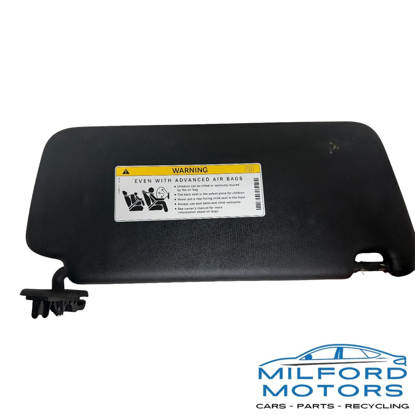Front Black Driver Side Sun Visor Fits 2014 Mercedes-Benz CLA250 4MATIC 2.0L