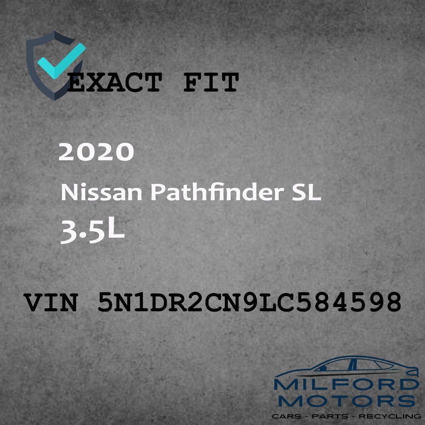OEM Electronic Control Module (ECM) Fits 2020 Nissan Pathfinder 3.5L NEC032-652