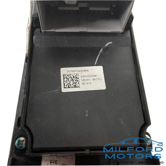Front Door Switch Driver's US Market Master Fits 2014-2017 Honda Odyssey 3.5L