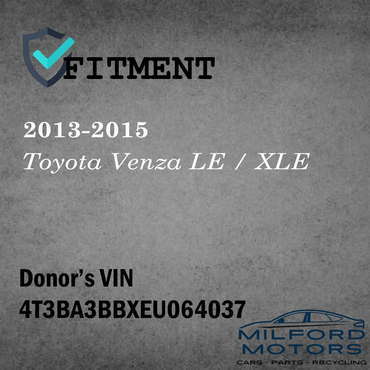 Power Steering Control Module ECU Fits for 2013-2015 Toyota Venza LE / XLE 2.7L