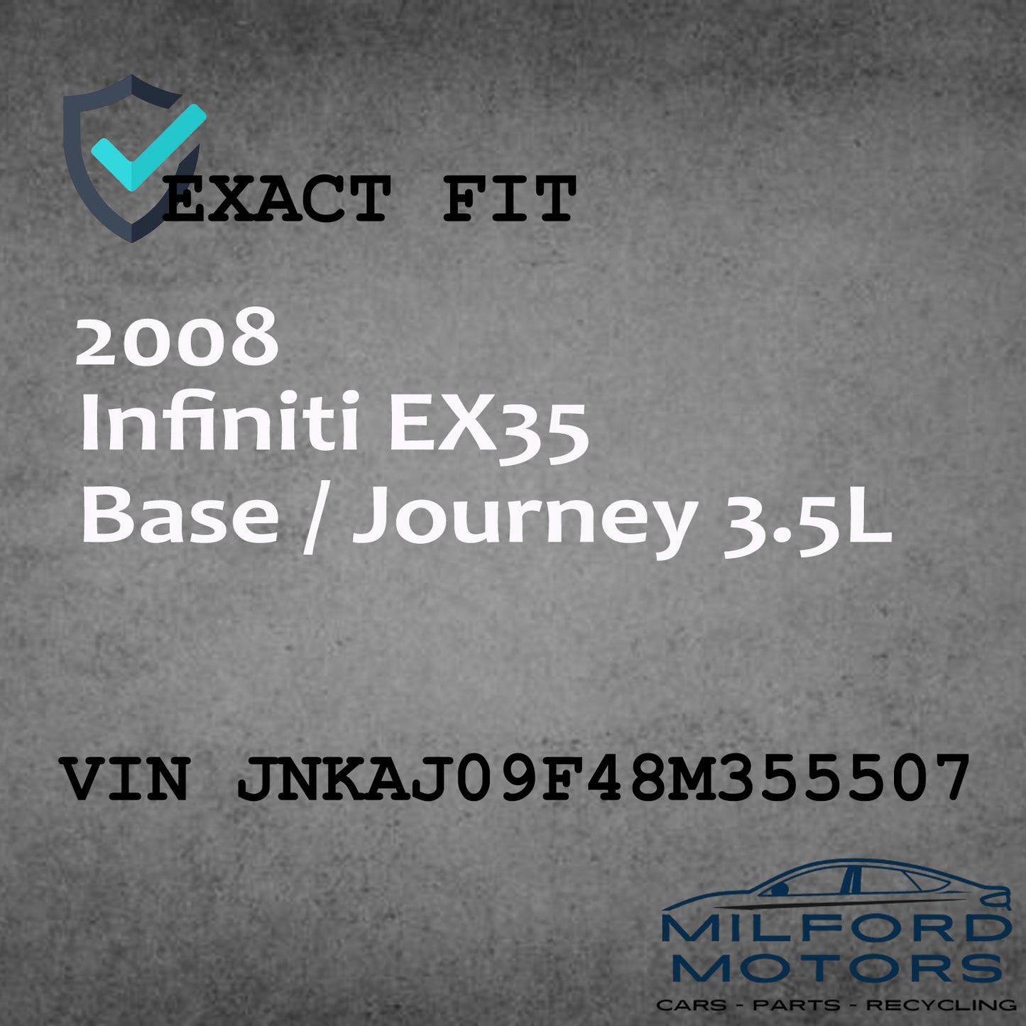 Used Audio Equipment Radio Tuner  Fits 2008-2012 Infiniti EX35 3.5L