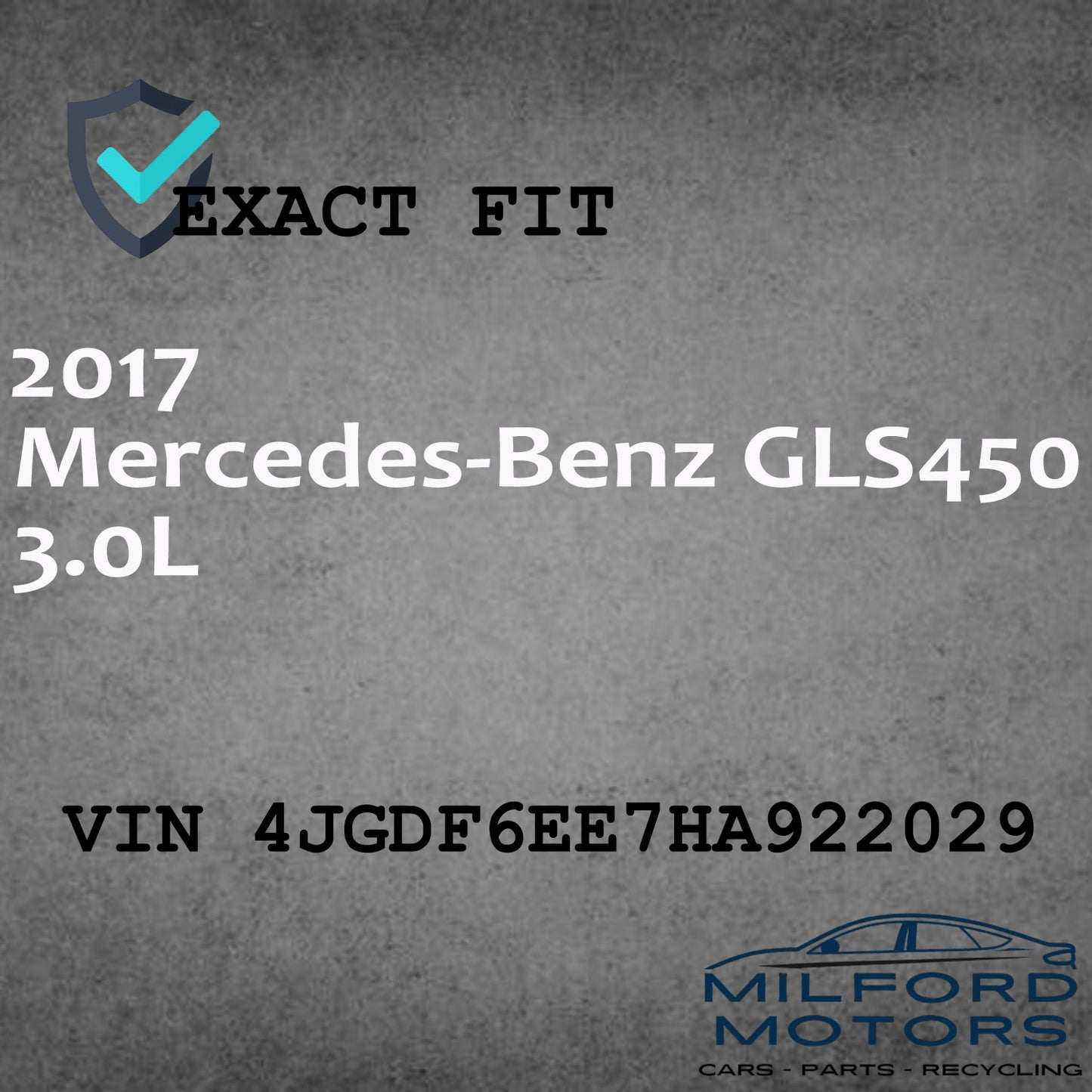 Front Info-GPS Display Screen Fits 2017-2018 Mercedes-Benz GLS-Class 3.0L