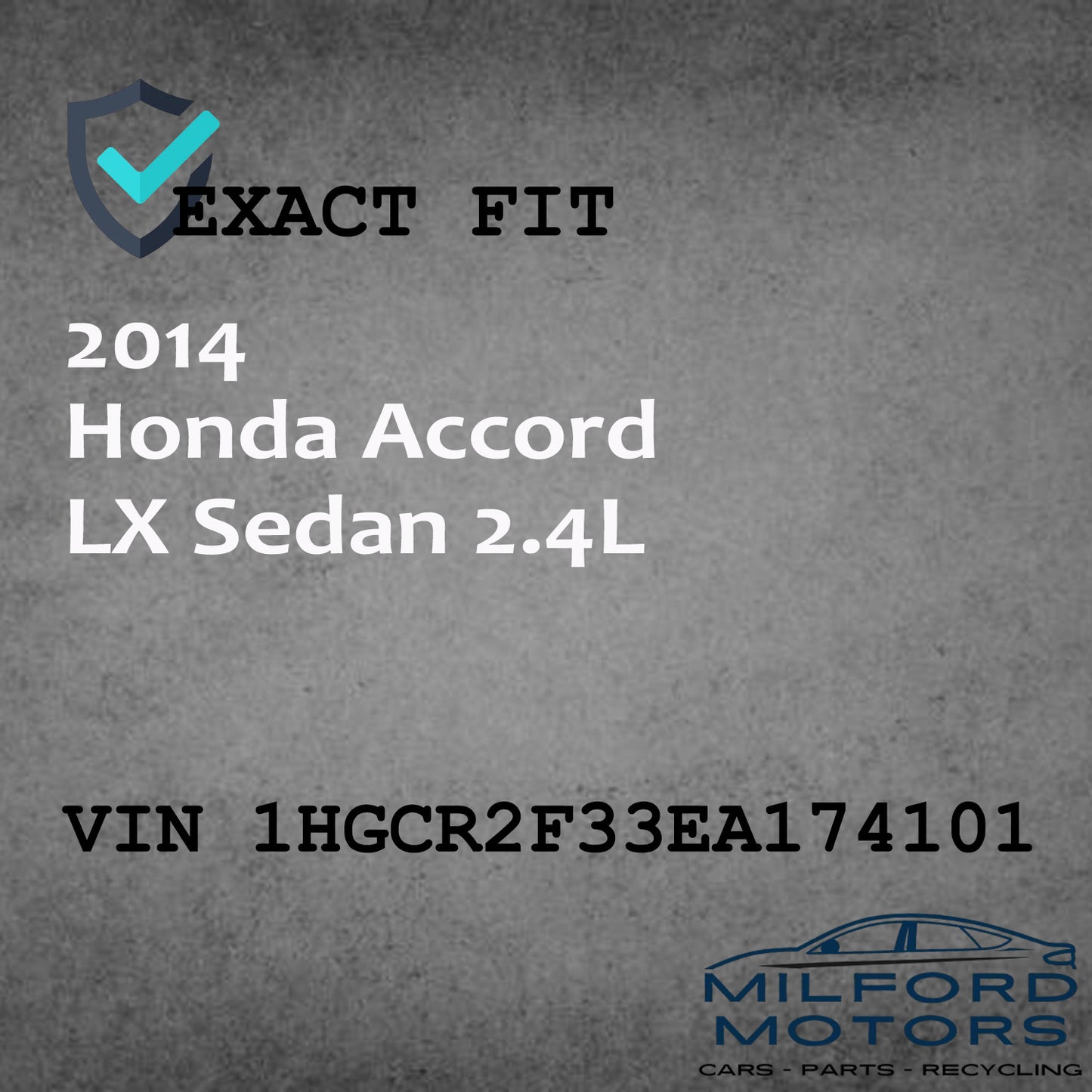 Silver Automatic Temperature Control Fits 2013-2015 Honda Accord Sedan 2.4L