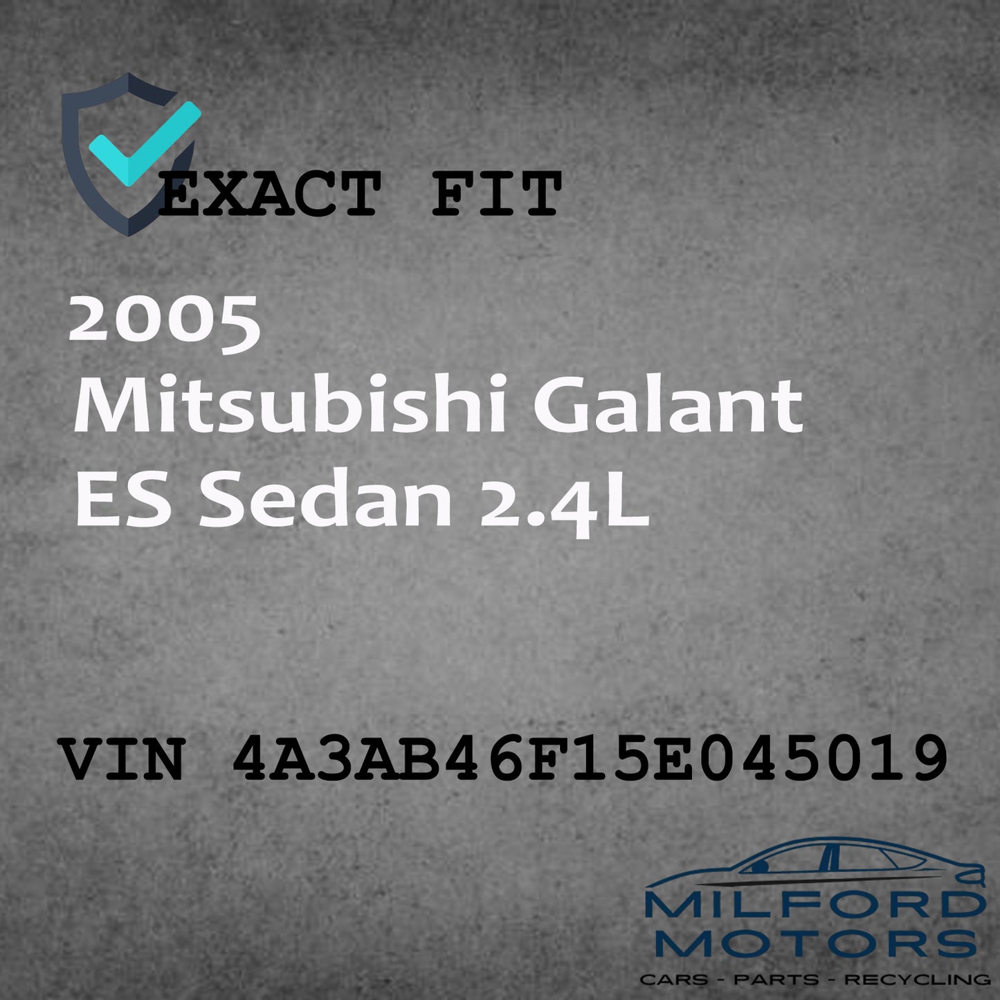 Passenger Side View Mirror Non-Heated Fits 2004-2006 Mitsubishi Galant 2.4L