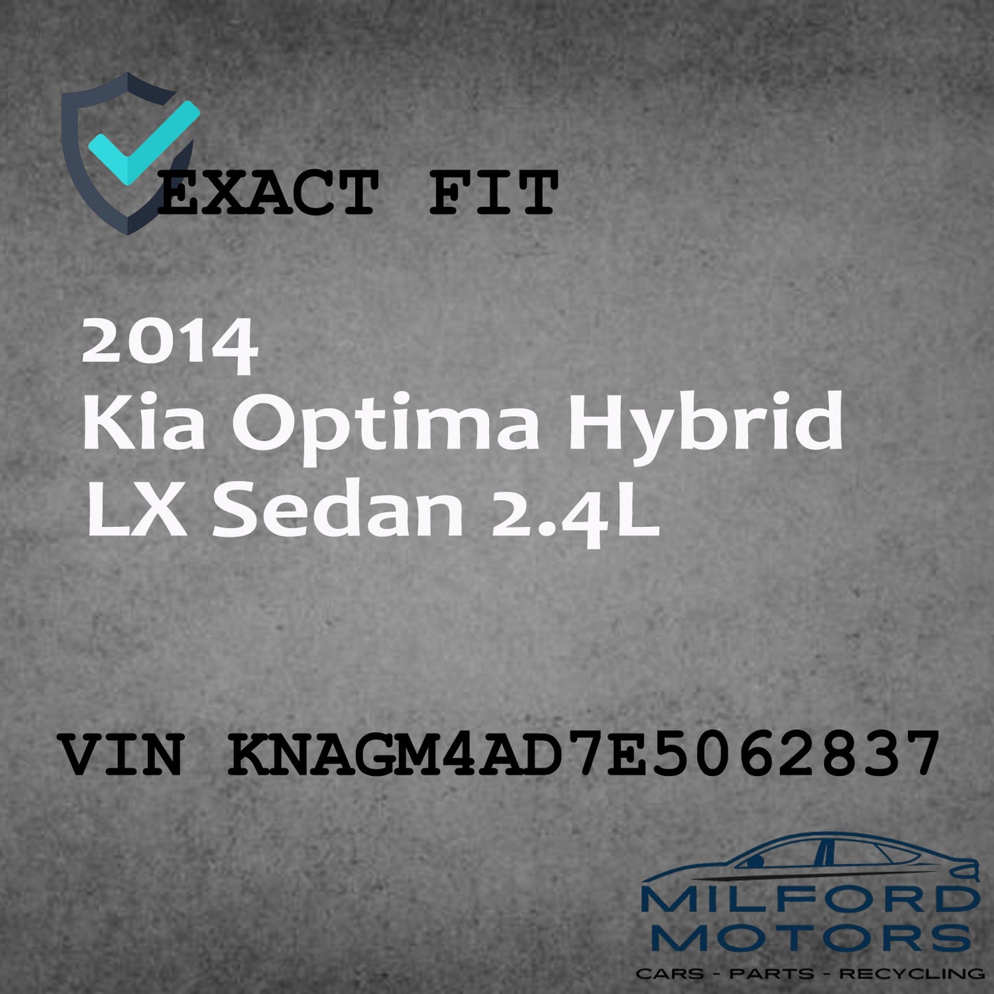 Passenger Side View Mirror w/ Manual Folding Fits 2014-2016 KIA Optima 2.4L