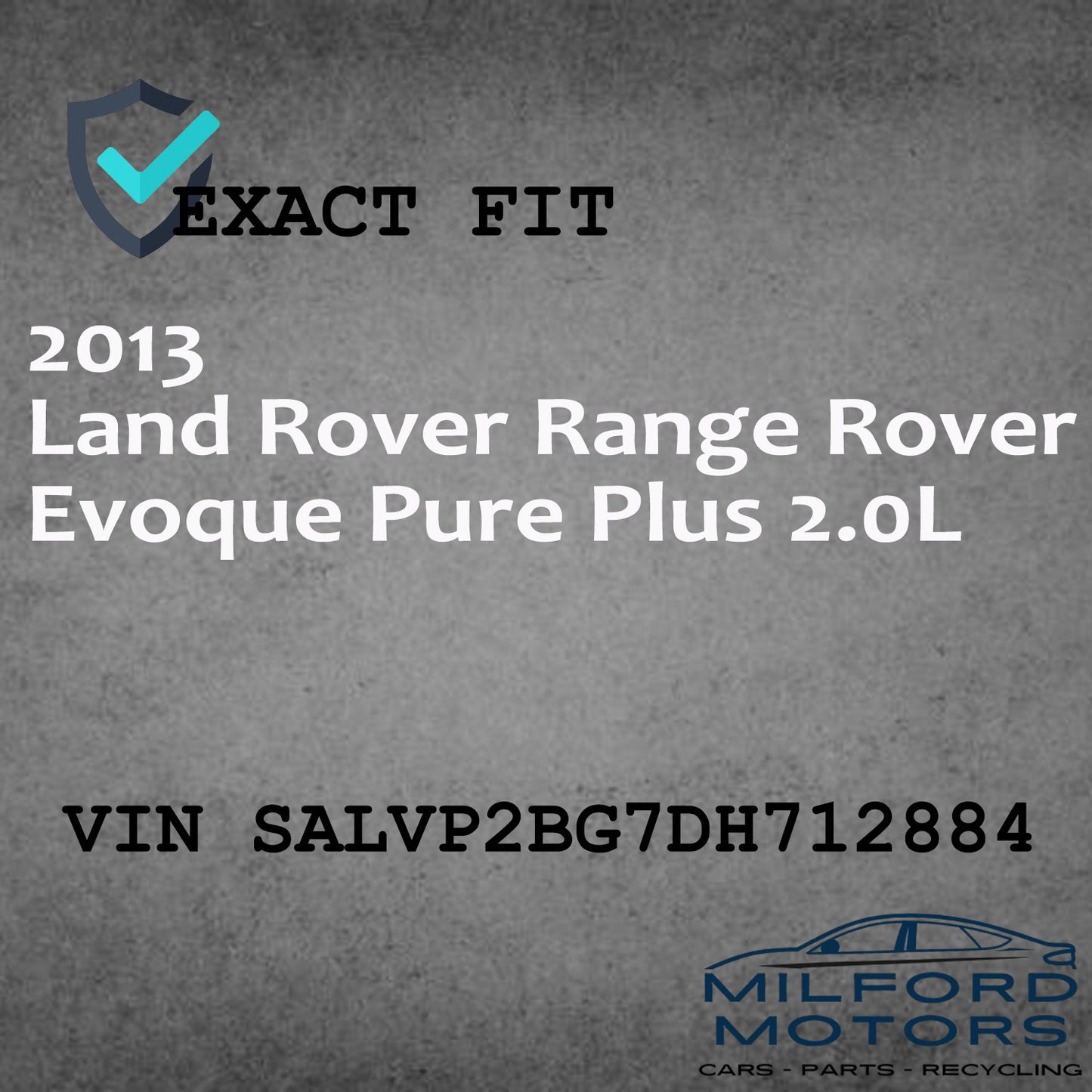 Chassis Control Module Fits 2013 Land Rover Range Rover Evoque Pure Plus 2.0L