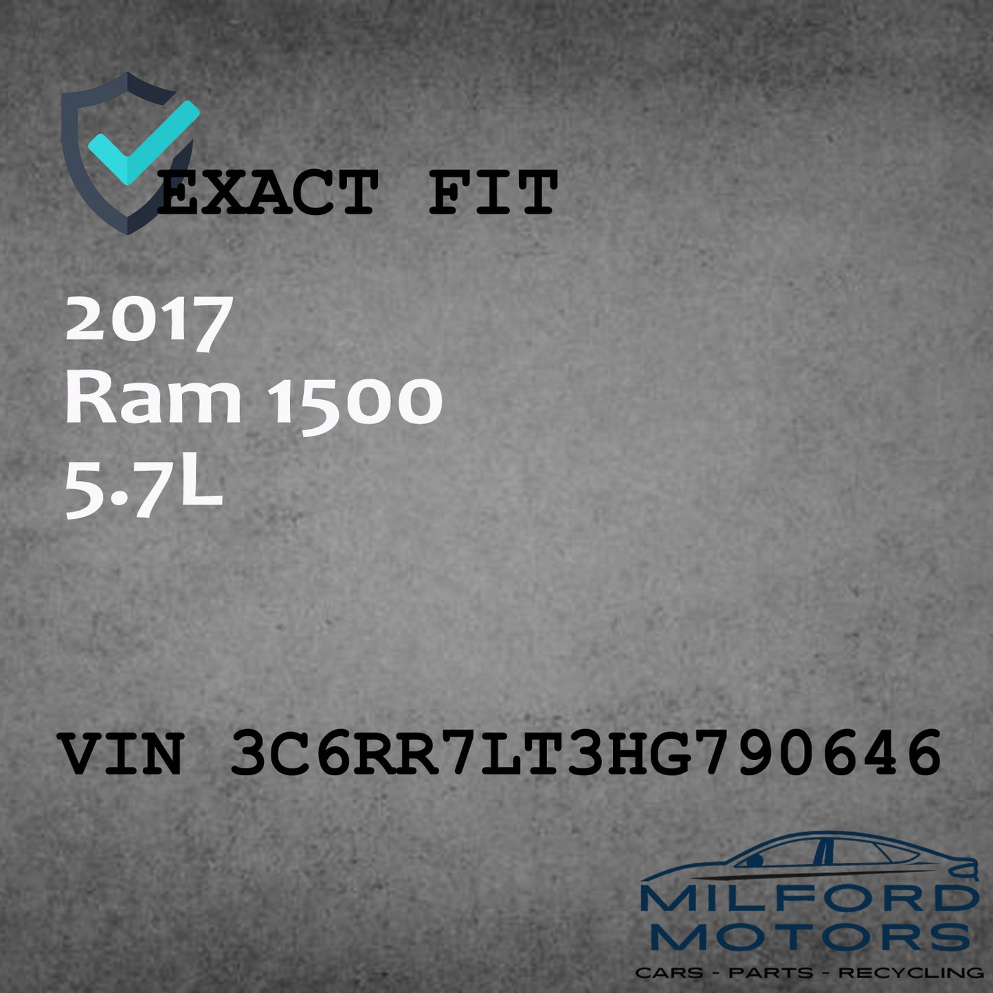 Engine ECM Electronic Control Module Fits 2016-2020 Dodge Ram 1500 5.7L (AT)