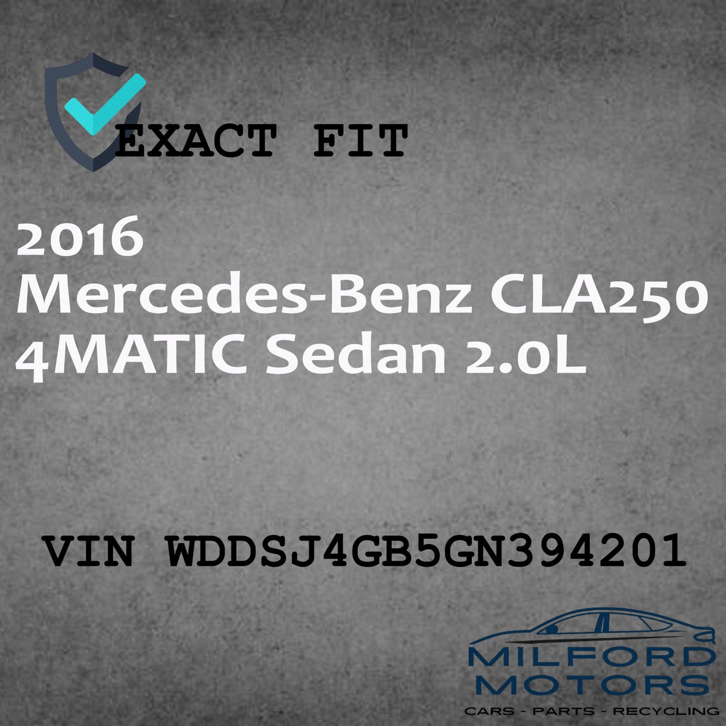 Driver Side Tail Light Fits 2014-2019 Mercedez-Benz CLA250 CLA45 Sedan 2.0L