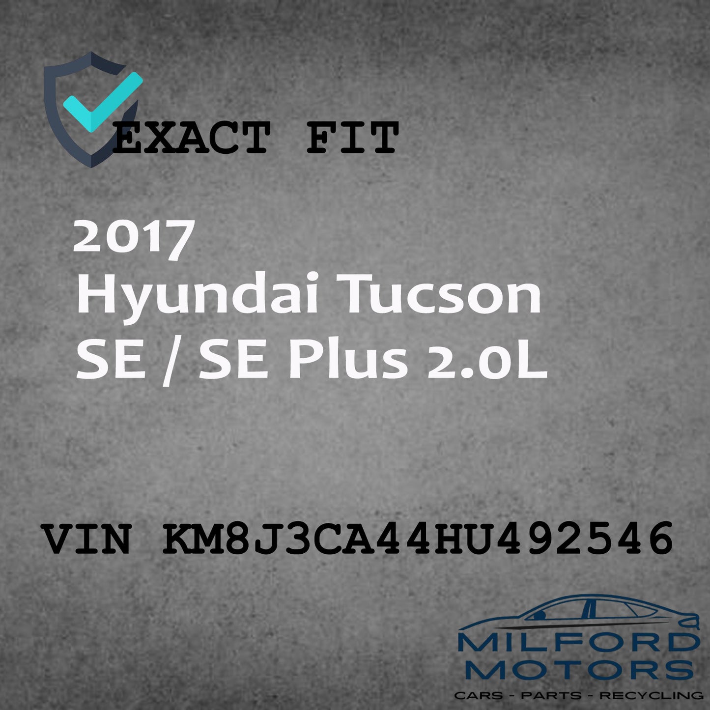 Passenger Side View Mirror w/o Turn Signal Fits 2016-2018 Tucson 2.0L