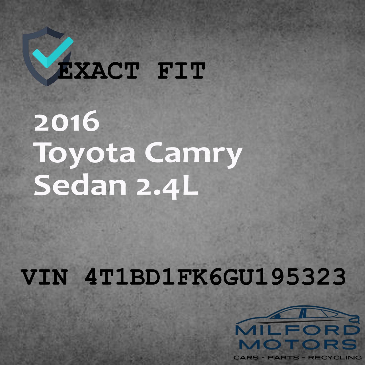 Coolant / Water Pump Fits 2010-2017 Avalon Camry L4 2AZFXE Engine