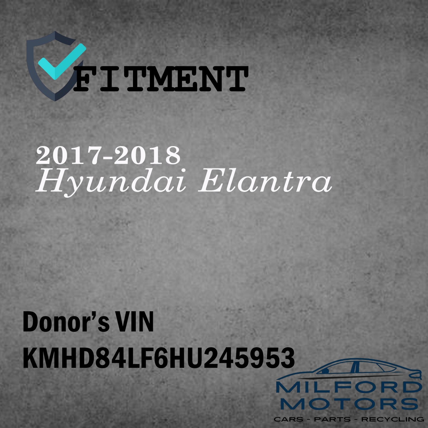 Electronic Control Module Engine/Motor Fits 2017-2018 Elantra 2.0L ID:39172-EFC1