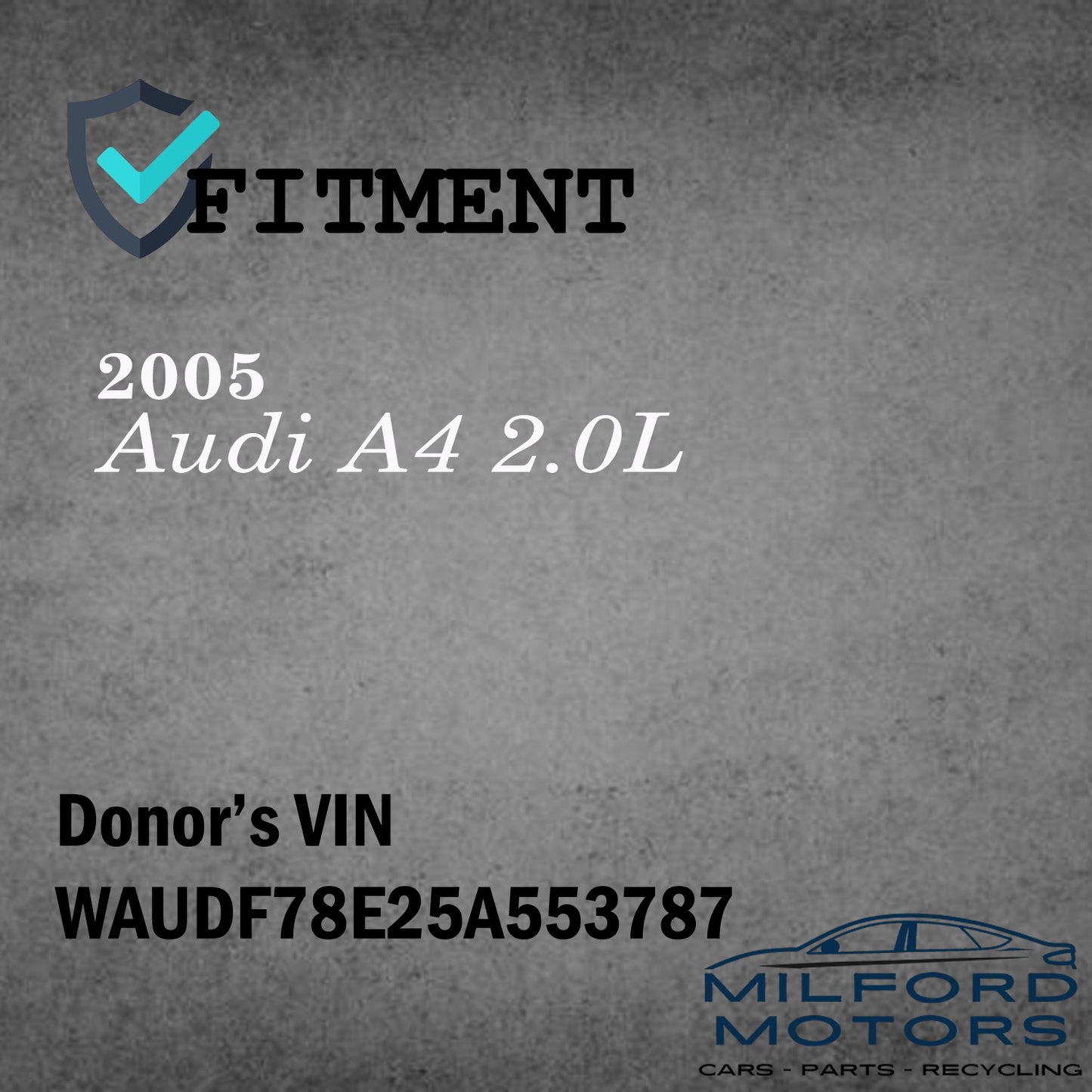 Electronic Control Module (ECM) Fits 2005 Audi A4 2.0T quattro Sedan 2.0L