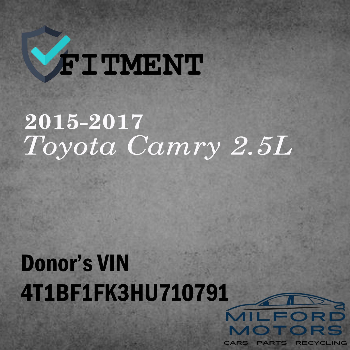 Power Heated Driver Side View Mirror w/o Blind Spot Fits 2015-2017 Camry 2.5L