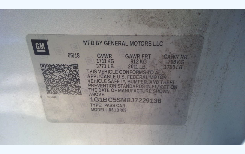 Used 2016-2022 Cruze Encore Trax 1.4L Turbo Engine (LE2) – 82,887 Miles