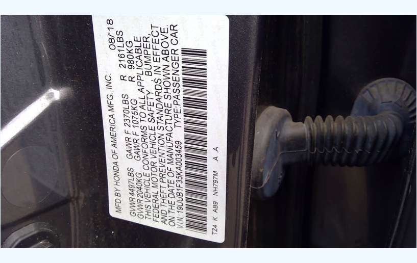 Used 2017–2020 Acura TLX 2.4L K24W7 Engine – 79,000 Miles