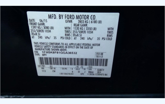 Used 2013-2019 Ford Explorer, Flex, Taurus SHO/Police & Lincoln MKT AWD 3.5L EcoBoost 6F55 Automatic Transmission – 190,000 Miles