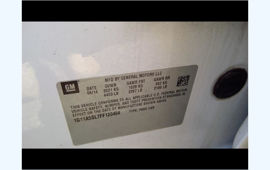 Used OEM Throttle Body Assembly – GM 2013-2020 2.5L