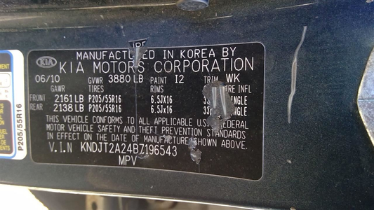 Used 2010-2011 Kia Soul 2.0L 4-Speed Automatic Transmission OEM 4500023470