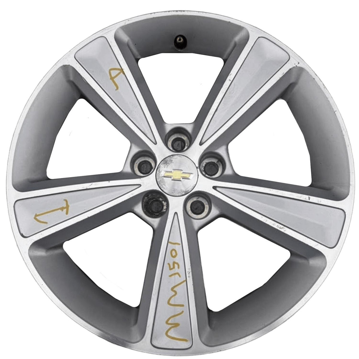 Used 2012–2016 Chevrolet Cruze 17x7 Alloy Wheel — 5 Spoke — 5 Lug — 105mm — OEM 95481251