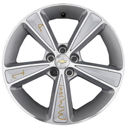 Used 2012–2016 Chevrolet Cruze 17x7 Alloy Wheel — 5 Spoke — 5 Lug — 105mm — OEM 95481251