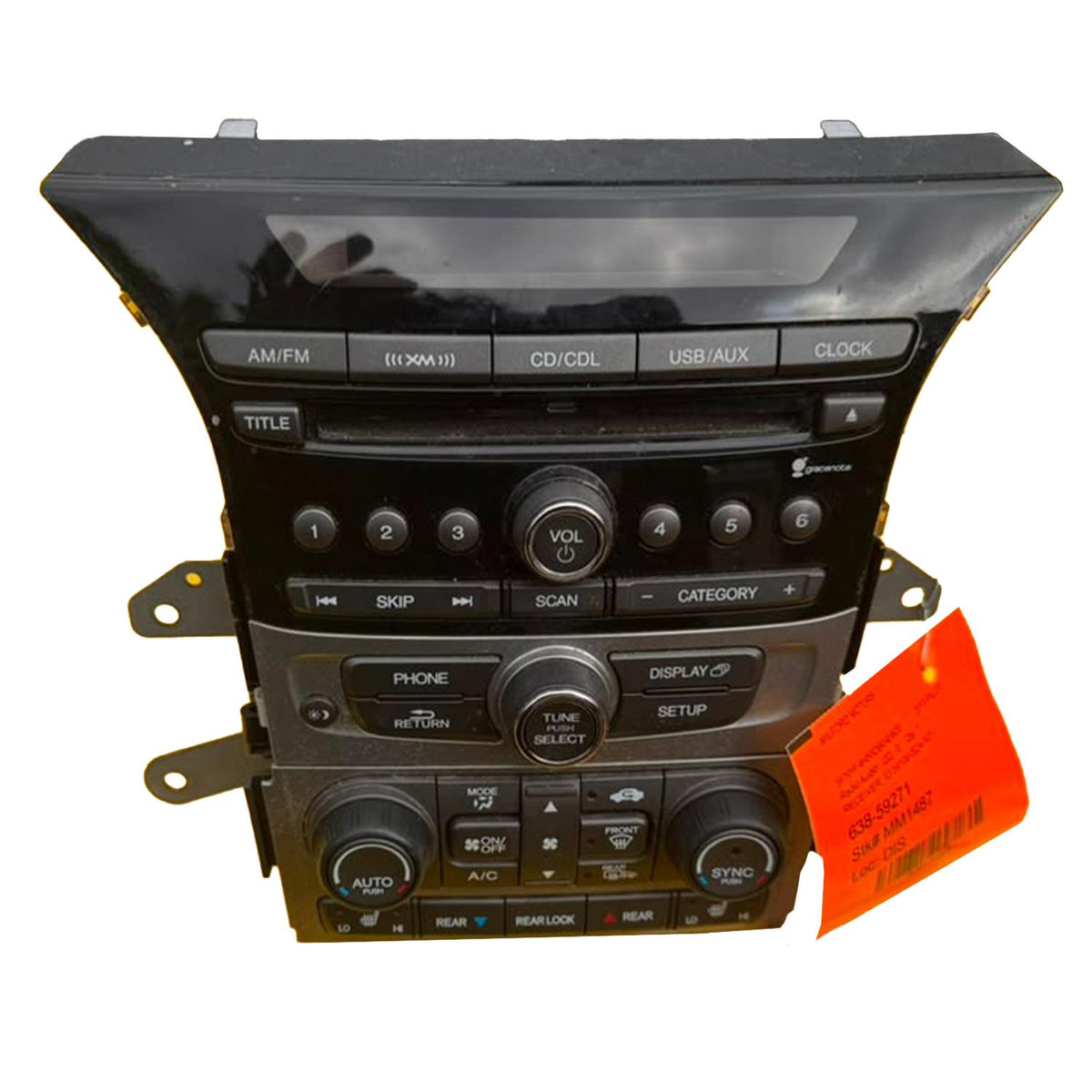 2012-2015 Honda Pilot EX-L Panasonic Radio Audio Receiver AM FM CD 39100-SZA-A31 116K Miles