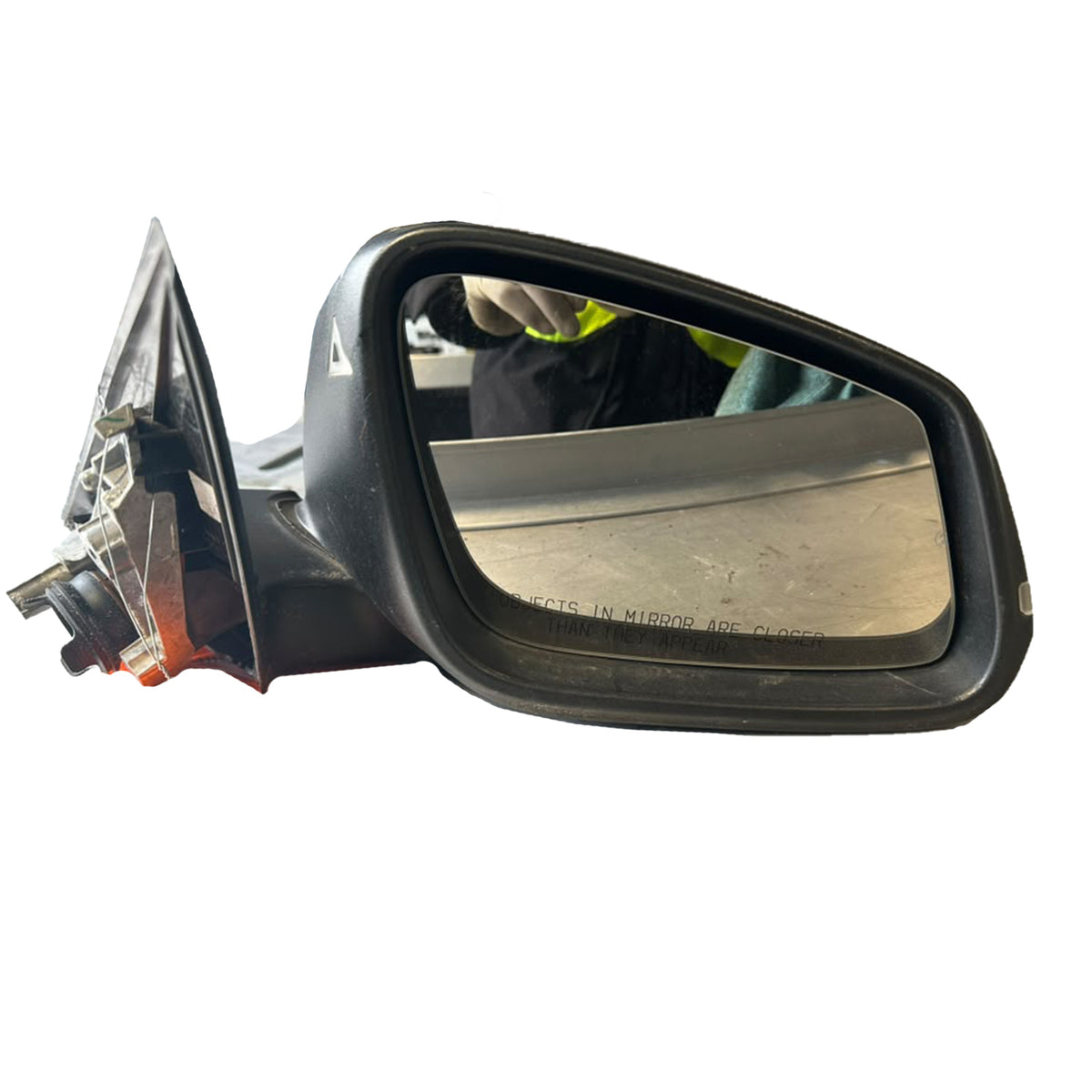 Used OEM 2013-2014 BMW 320i 328i 330e 335i 340i Passenger Right Side View Mirror – Blue – 109,875 Miles