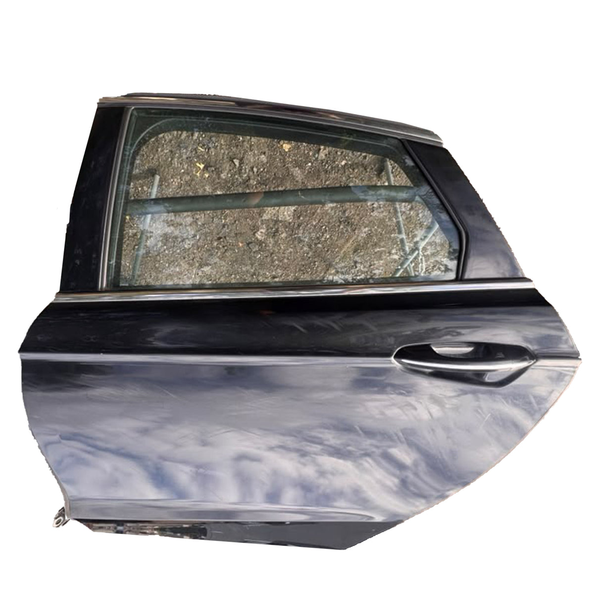 Used 2013-2016 Ford Fusion OEM Left Rear Driver Door Assembly Black 57,652 Miles