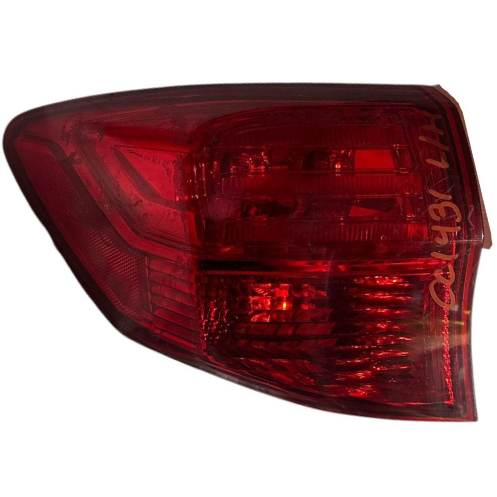 2013-2015 Acura RDX Left Driver Side Quarter Panel Tail Light OEM 33550TX4A01 Used