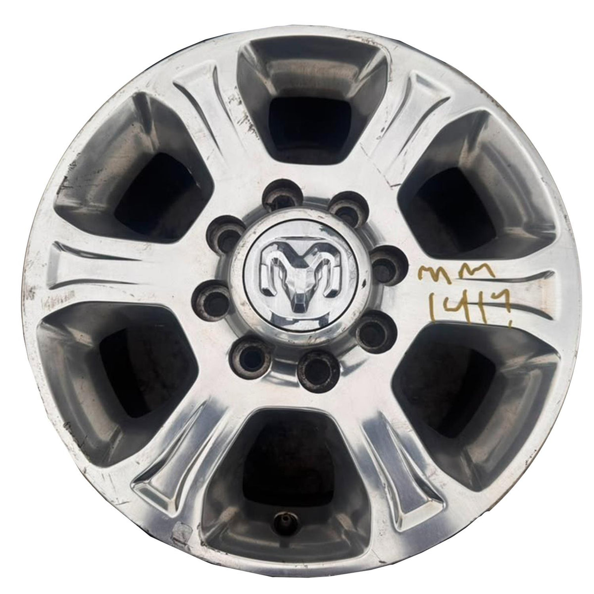 2019–2025 Ram 2500 3500 18x8 Polished 6-Spoke Aluminum Wheel 6MP64AAAAA 71K Miles
