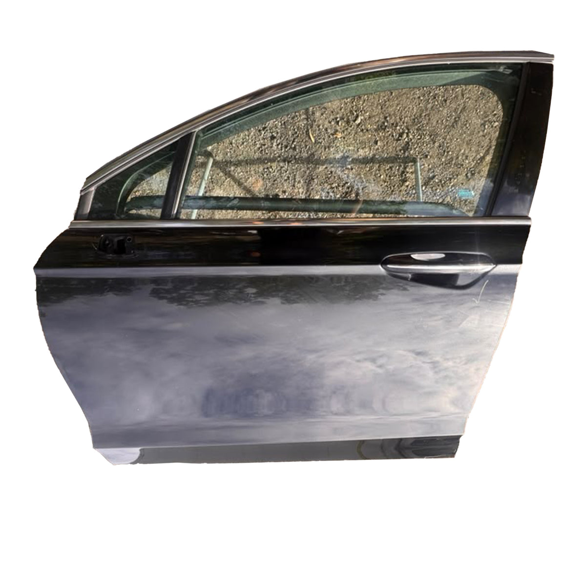 Used Left Front Door Panel Assembly Black Fits 2013-2020 Ford Fusion Titanium Sedan 57,652 miles