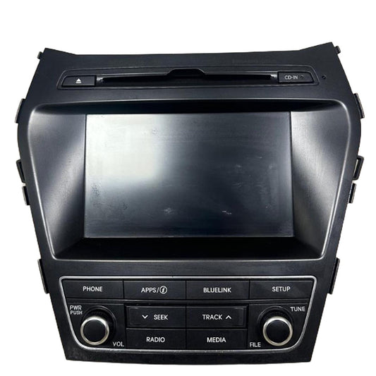 Used OEM Radio Receiver Unit - 2017-2019 Hyundai Santa Fe - US Market - Without Navigation - 96160-B8000NN5