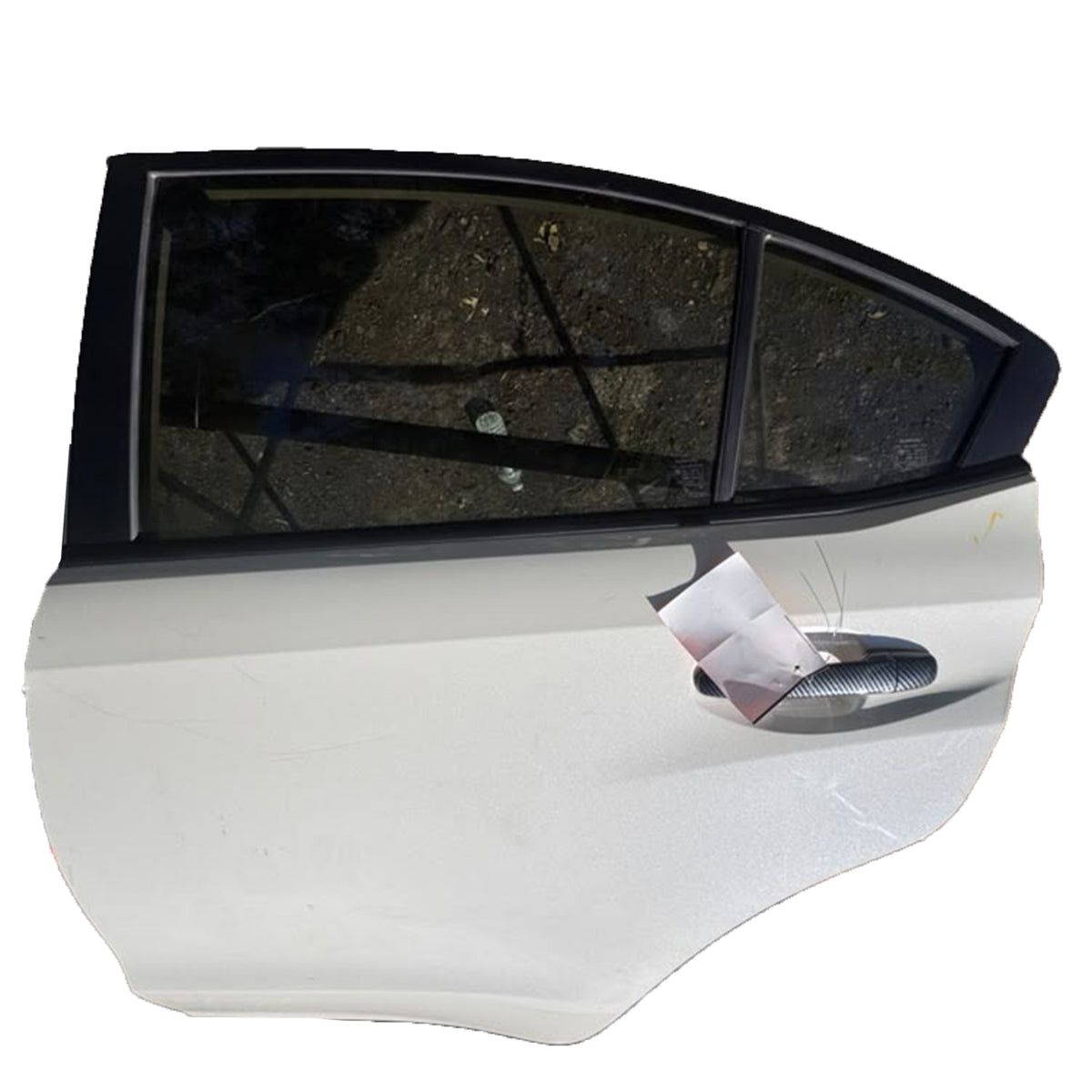 Used 2015-2021 Subaru WRX OEM Left Rear Driver Door Assembly White WHC 78,321 Miles
