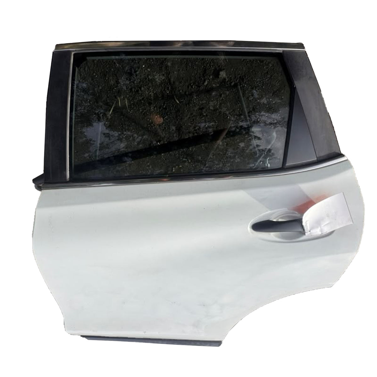 Used Left Rear Door Panel Assembly White Tinted Fits 2014-2020 Nissan Rogue 85,958 Miles