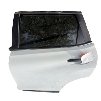 Used Left Rear Door Panel Assembly White Tinted Fits 2014-2020 Nissan Rogue 85,958 Miles