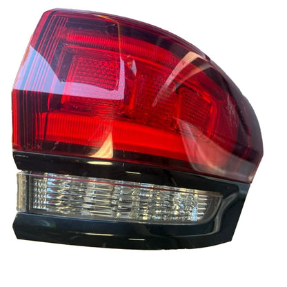 Used OEM 2014–2022 Jeep Grand Cherokee Passenger Right Tail Light – Quarter Panel Mounted – Black Bezel – 68142942AH