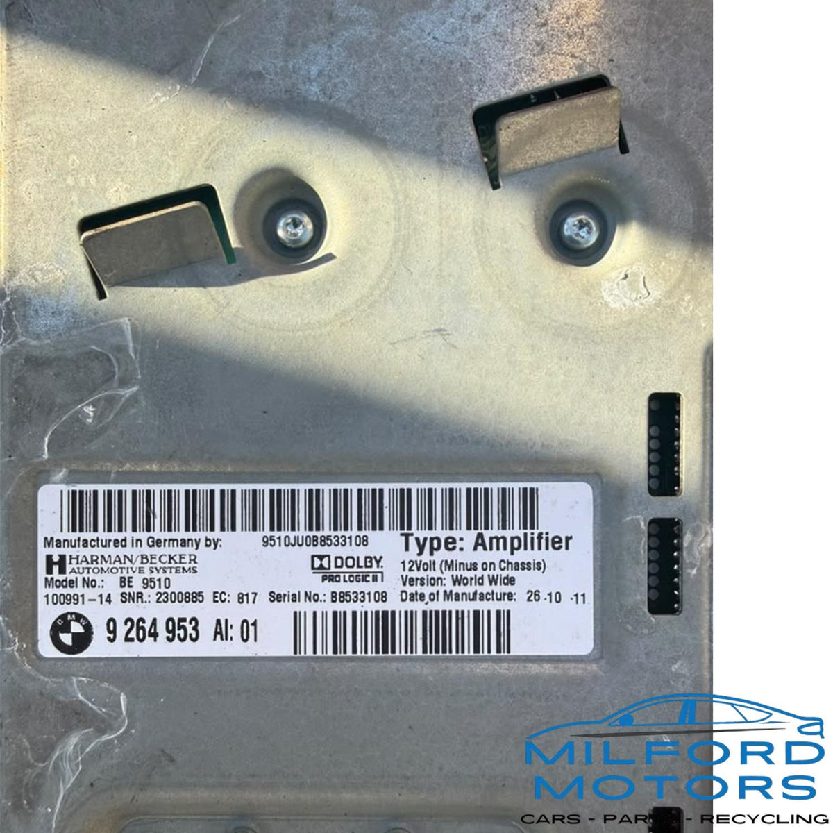 OEM BMW HiFi Professional DSP Amplifier 65129296113 Fits 528i 535i 550i 650i M6