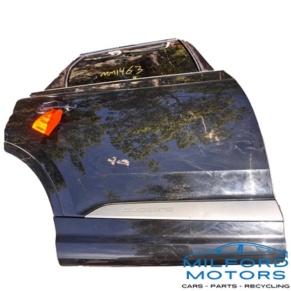 Used 2017-2024 Audi Q7 OEM Passenger Rear Right Door Assembly Black Non-Laminated Glass 146,067 Miles