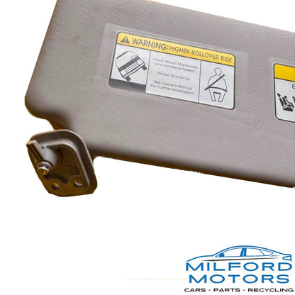 Used OEM Driver Left Sun Visor Without Sunroof – 2019–2021 Hyundai Tucson – 85201D3140 / 85201D3150