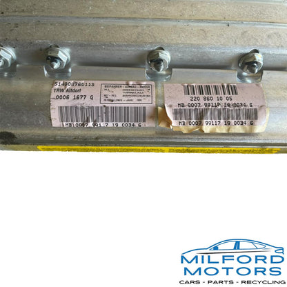 Used OEM Front Right Passenger Dashboard Airbag – 2000–2001 Mercedes-Benz S-Class W220 – 2208601005