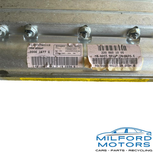 Used OEM Front Right Passenger Dashboard Airbag – 2000–2001 Mercedes-Benz S-Class W220 – 2208601005