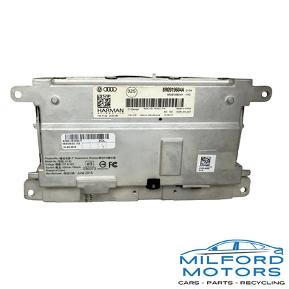 Used OEM Info GPS Navigation Display Screen - Audi A4 A5 Q5 Q7 S4 S5 SQ5 - 7" Display - 8R0919604A - 63,251 Miles