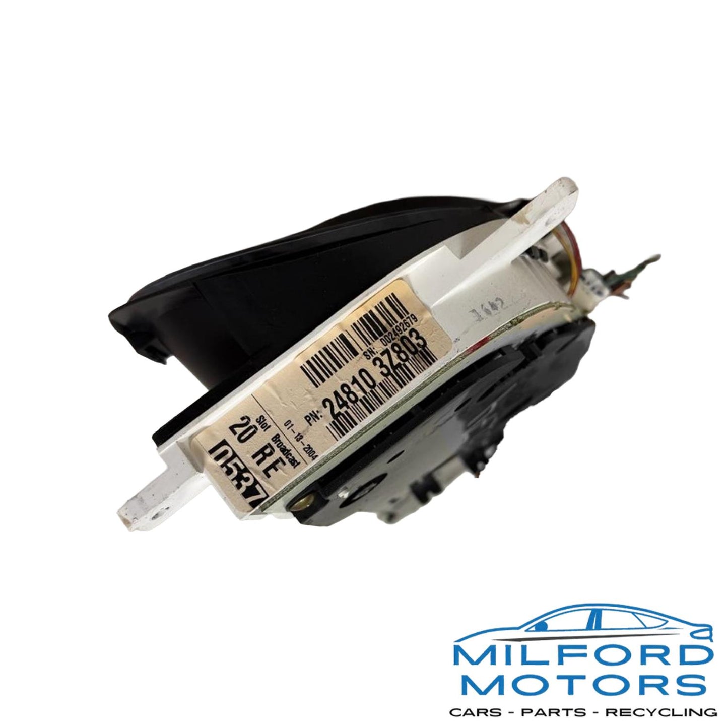 OEM Used Instrument Cluster Speedometer – 2004 Nissan Altima 2.5L AT MPH w/ LCD Trip & Temperature Display – Part # 24810-3Z802