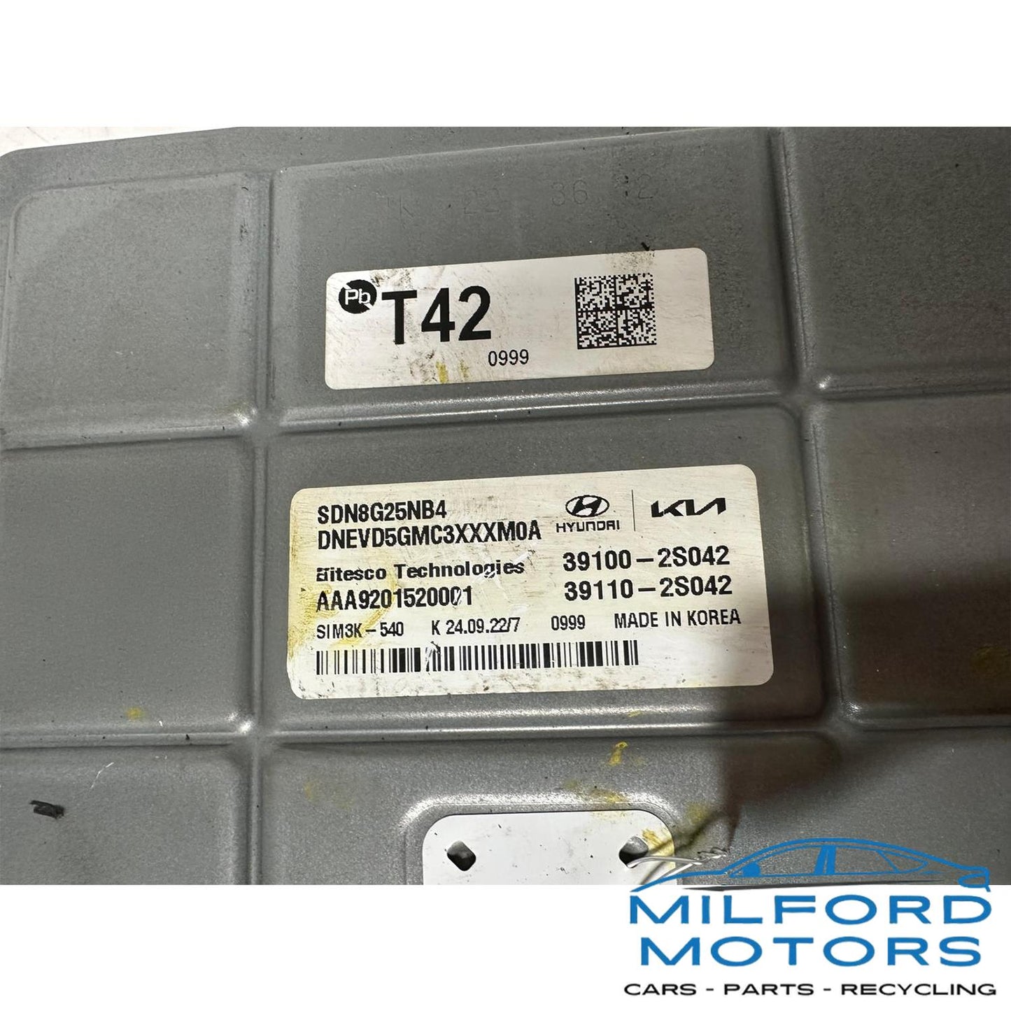 2023 Hyundai Sonata 2.5L ECM ECU Engine Computer OEM 39110-2S041 19K Miles