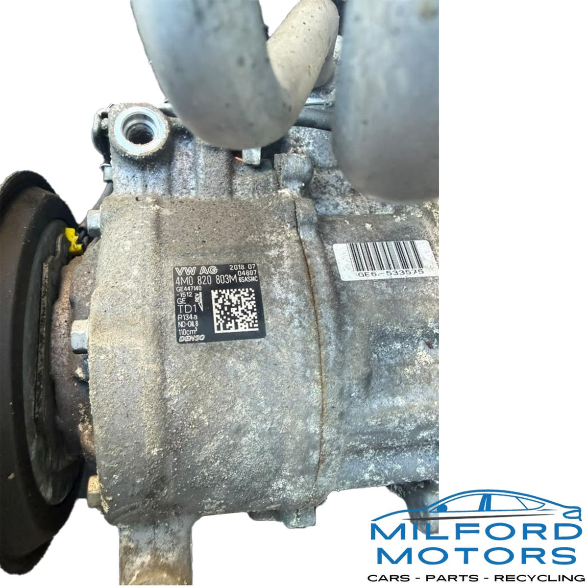 Used OEM A/C Air Conditioning Compressor – 2017-201 Audi A6 / Q7 3.0L 94,781 Miles