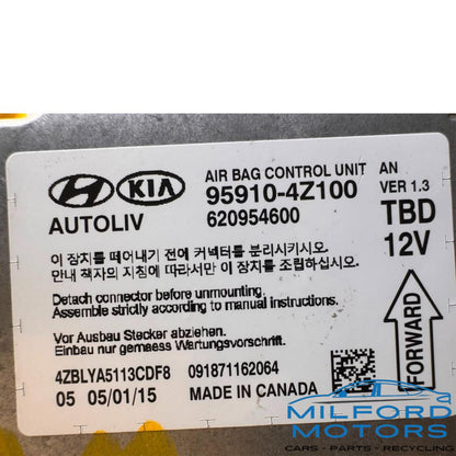 2014-2016 Hyundai Santa Fe Sport USED SRS Air Bag Control Module OEM 95910-4Z100