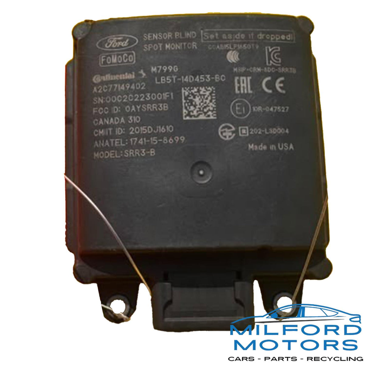 Camera Projector / Rear Radar Unit — 2020–2022 Ford Explorer—144,836 Miles