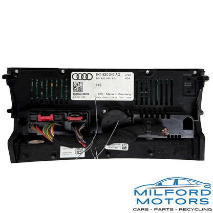 OEM Audi Climate Control Panel Dual Zone Heated & Ventilated Seats 8K1820043AKXZF